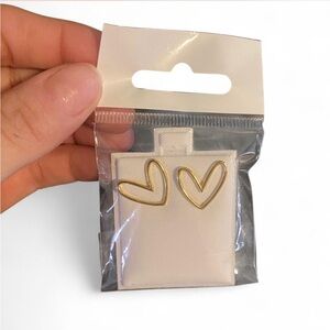 Gold Heart Earrings